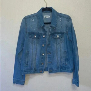 CAVALINI Women’s Embellished Jean Jacket